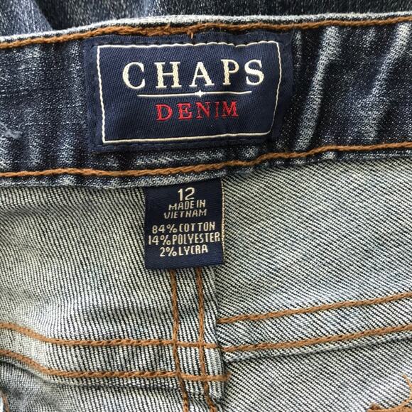 RL Chaps Denim Madden Straight Leg Jeans Size 12 - Picture 6 of 7